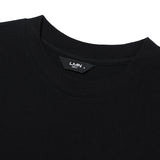 オーバーフィットマシュマロポイントショートスリーブT/OVERFIT MARSHMALLOW POINT SHORT-SLEEVED T-BLACK