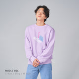 3Dロゴクルーネック / 3D Logo Crewneck  Lavender (4562977357942)