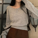 [BELLIDE MADE] Soft button long-sleeve knitwear