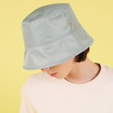 Stud Drop Over Fit Poly Bucket Hat Mint