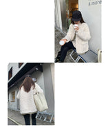 Ankara tteokbokki fleece coat