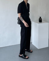 リネンショートスリーブショートジャケット / ECT Linen Short-Sleeved Short Jacket (2 colors)
