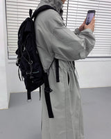 ハイネックカラーコート/SK High-Neck Collar Coat (3 colors)
