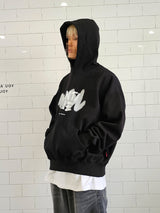 VENTIQUE Big Balloon Spray Hoodie 2color