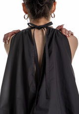 ポケットバルーンミニドレス / POCKET BALLOON MINI DRESS (BLACK)