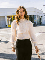 フリルスモックブラウス / Frill Smocks blouse