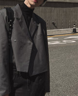 ルシッドクロップラップブレザー / [自主製作] Lucid crop wrap blazer (2 color)