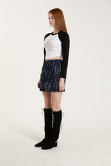 グランジAミニスカート/GRUNGE A MINI SKIRT
