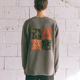 [Patchwork Sweatshirt] Khaki (6626237808758)
