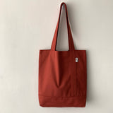 Twill simple line bag - brick