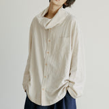マフラーシャツ / unisex muffler shirts beige