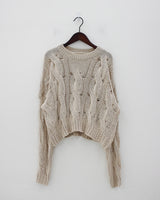 プレッツェルカーリーニット / Pretzel Curly Knit (4color)