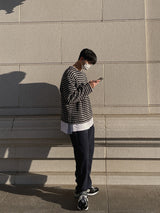 Smith Heavy Border Over Knit (3color) (6624404635766)