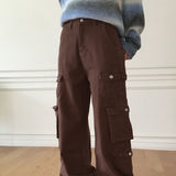 Doka Pocket Cargo Cotton Long Wide Pants