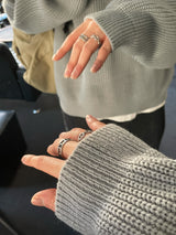 キャンディーデイリールーズフィットカラニット/CANDY DAILY LOOSE FIT KARA KNIT