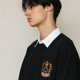 GHCラグビーシャツ/GHC RUGBY SHIRT_BLACK
