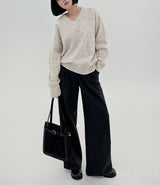 ブラッシュワンピンタックスラックス/No.5235 Brushed one-pin tuck slacks (2color)