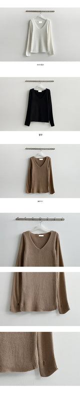 Chemo Warmer V-Neck Knitwear