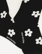 フラワーカーペットソックス / flower carpet - black