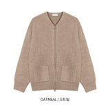 LMN Leo Two Way Drop Round Knit Cardigan (4 colors)