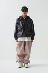 ウィンド4ポケットフーデッドジャケット//BSR2223FWJK038 WIND 4POCKET HOODED JACKET BLACK
