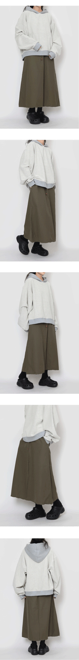 ベーシックリネンロングスカート / basic linen long skirt