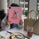 アイパッドレザーレットケース_ストロベリーホイップクリームケーキ / iPad Leatherette Case_Strawberry Whipped Cream Cake