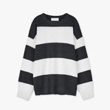 ASCLO Mohair Brush Border Knit (5color)