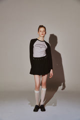 Signature Logo Graphic Reglan Long Sleeve Black
