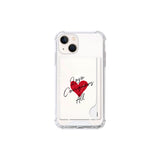 (Card storage case) 1. Love Conquers All phone case_White