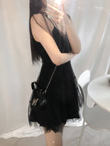 anna ribbon chain mini bag (2colors)
