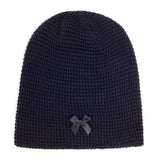 リボンサマーニットビーニー / Ribbon Summer Knit Beanie [Black]