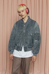 ピグメントMA-1ジャンパー / チャコール