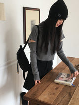 Nikun brushed slit polar t-shirt