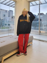 VENTIQUE Toenail embroidery fleece hood 4color (6636692897910)
