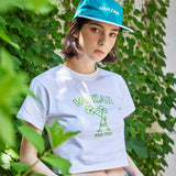 フラワークロップ半袖Tシャツ