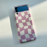 Checkerboard Pink Zflip Case (6674541969526)