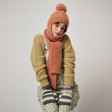 STRIPE MITTENS, GREY+IVORY