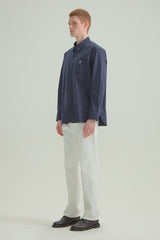 Uロゴ コンフォート 長袖シャツ ネイビー / U LOGO COMFORT SHIRT [NAVY] (4414563680374)