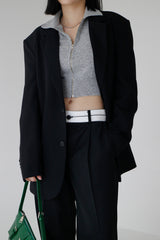 カシミアニットジップアップ / Cashmere knit zip-up (3color)