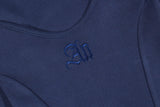 SQUARE NECK BOLERO TOP (Navy)