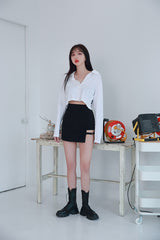 オープニングクロップドシャツ / HI (8285) opening cropped shirt
