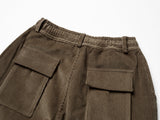 Bluesf Corduroy Cargo Pants - Brown