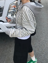Camila stripe zip up