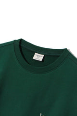 ”La Nuit du Midi à Paris” ステッチ スウェットシャツ / La Nuit du Midi à Paris Stitch Sweatshirt T73 Green