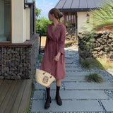 オータムシャツドレス