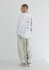マルチロゴクルーネック / BSR2223FWPO073 MULTI LOGO CREWNECK WHITE