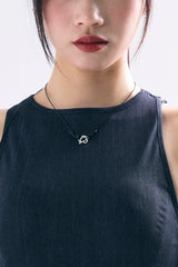 NO.407 STAR LOGO KNOT NECKLACE