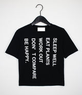 ハッピークロップTシャツ/Happy Crop T-shirt (2color)