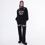 パンクガールジョガーパンツ/1 0 punk girl jogger pants - BLACK